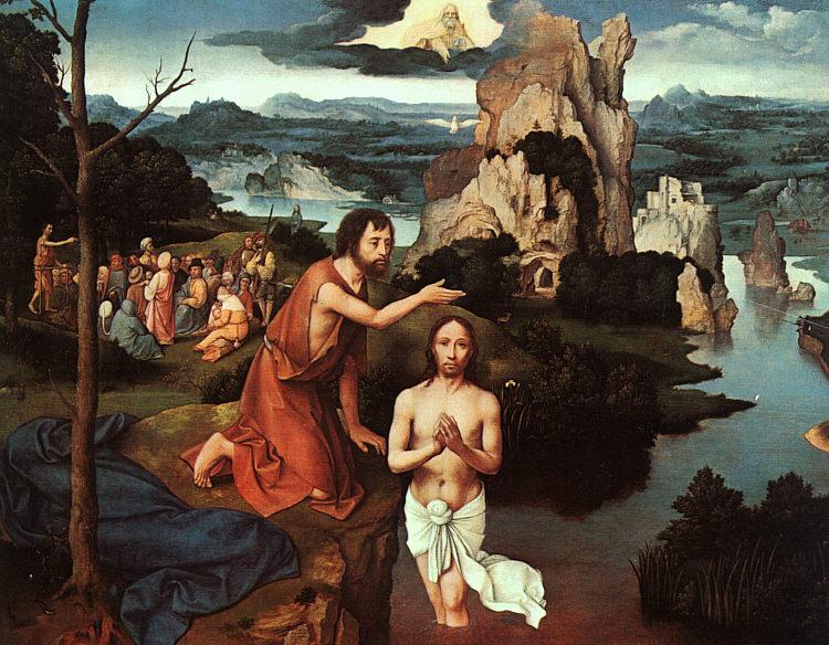 Joachim Patenier The Baptism of Christ 2 Sweden oil painting art